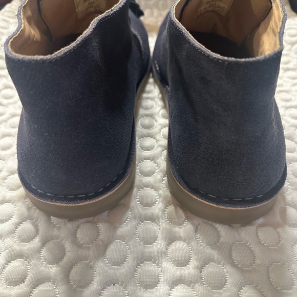 SCANDIA WOODS Mens Suede Leather Dress Boot 11 W Navy Blue Shoes - Picture 4 of 9